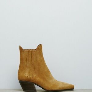 Women’s cowboy split suede ankle boot